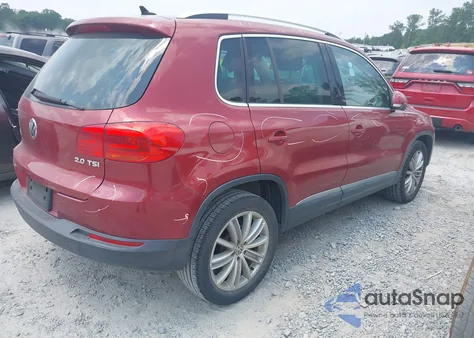 2012 Volkswagen Tiguan Se z USA, uszkodzony, nr VIN WVGAV7AX8CW002960